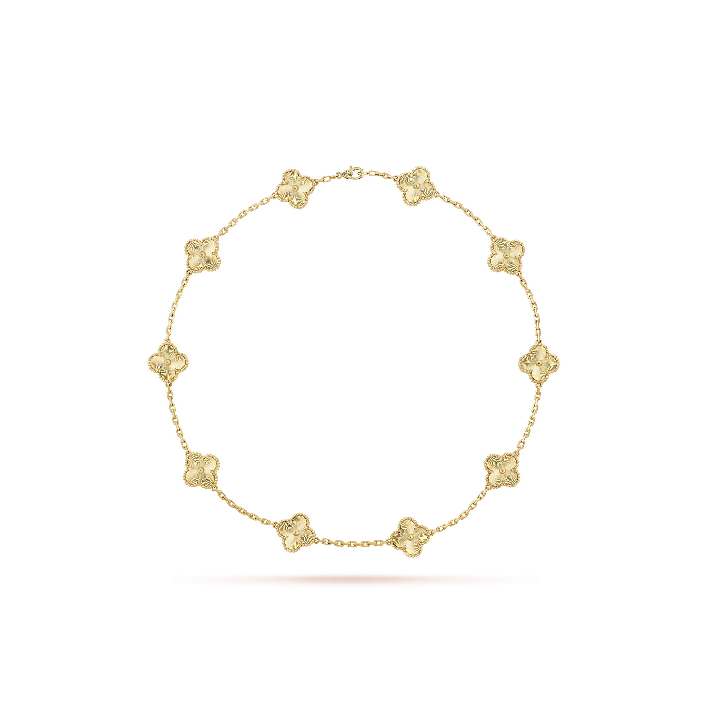 VAN CLEEF ARPELS VINTAGE ALHAMBRA NECKLACE, 10 MOTIFS - YELLOW GOLD VCARP3JJ00 VAN CLEEF ARPELS VINTAGE ALHAMBRA NECKLACE, 10 MOTIFS - YELLOW GOLD VCARP3JJ00